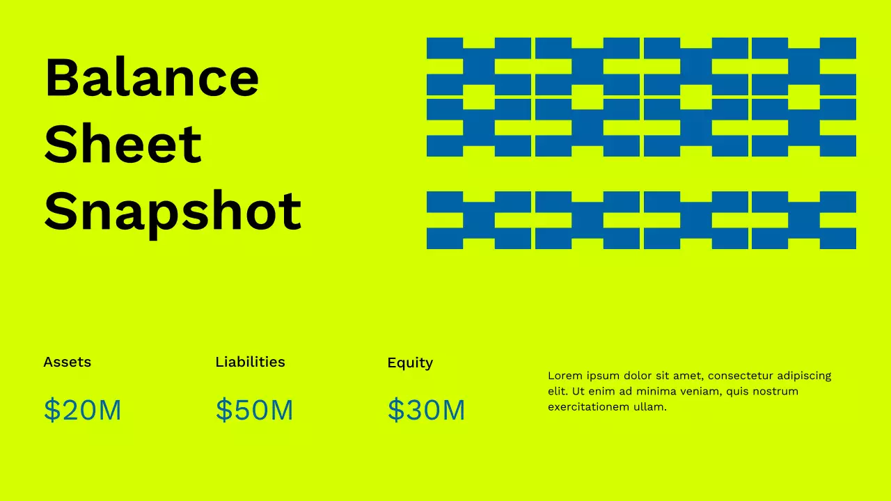 Neon Modern Financial Report