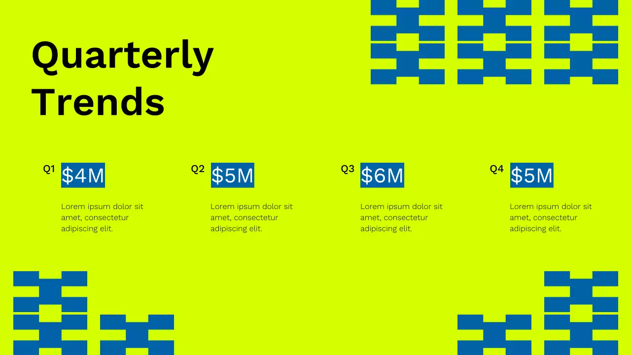 Neon Modern Financial Report