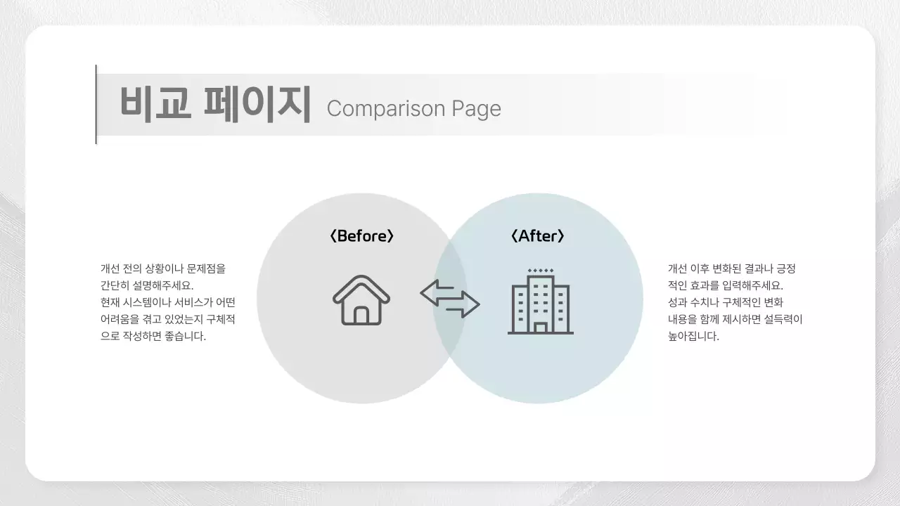 흰색 모던 비지니스 설명