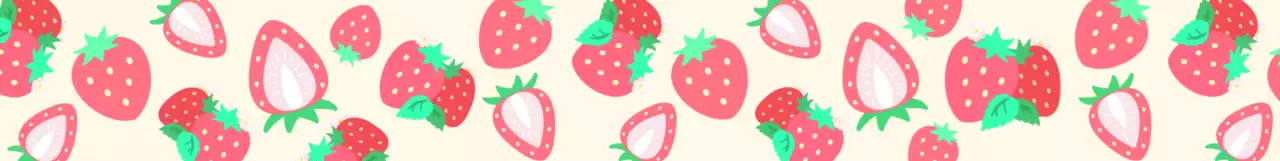 연노랑 분홍 빨강 아기자기한 딸기