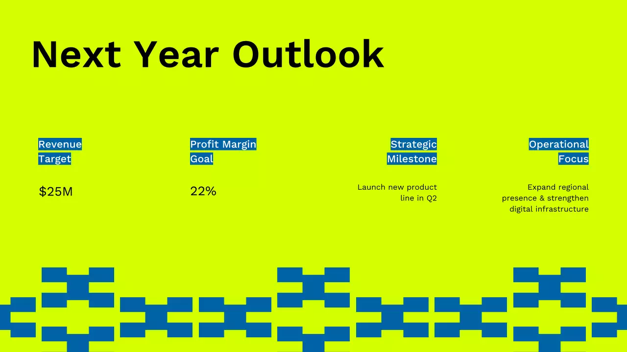 Neon Modern Financial Report