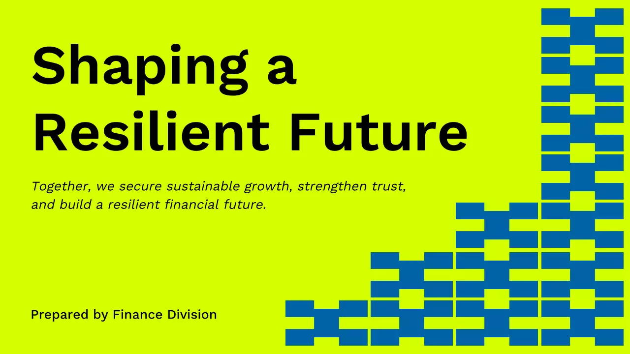 Neon Modern Financial Report