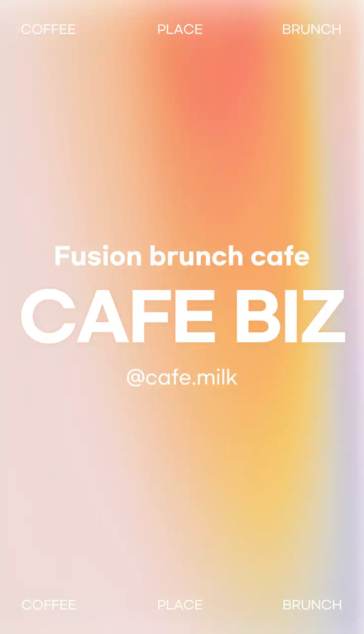 오렌지 모던 카페 광고