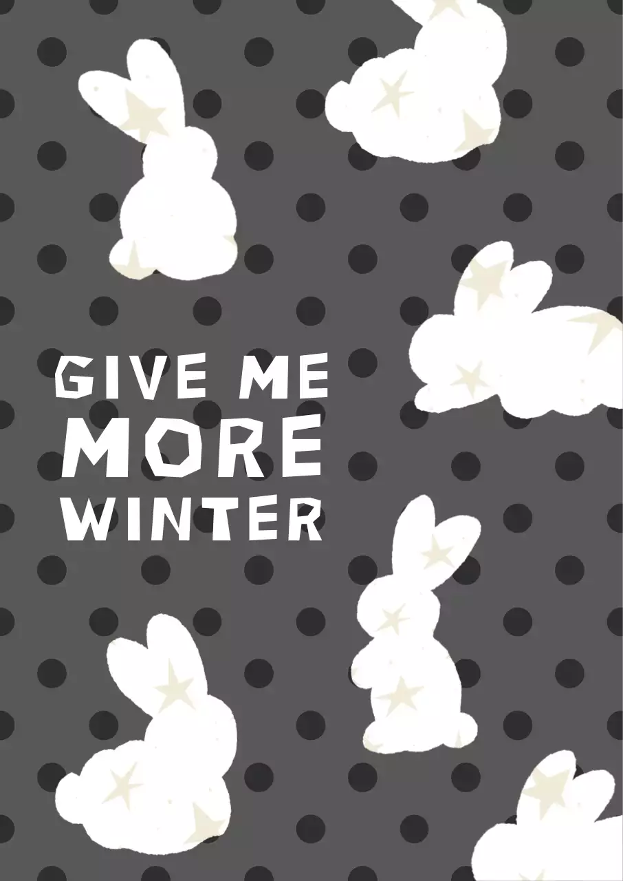 검정 빈티지 겨울 엽서