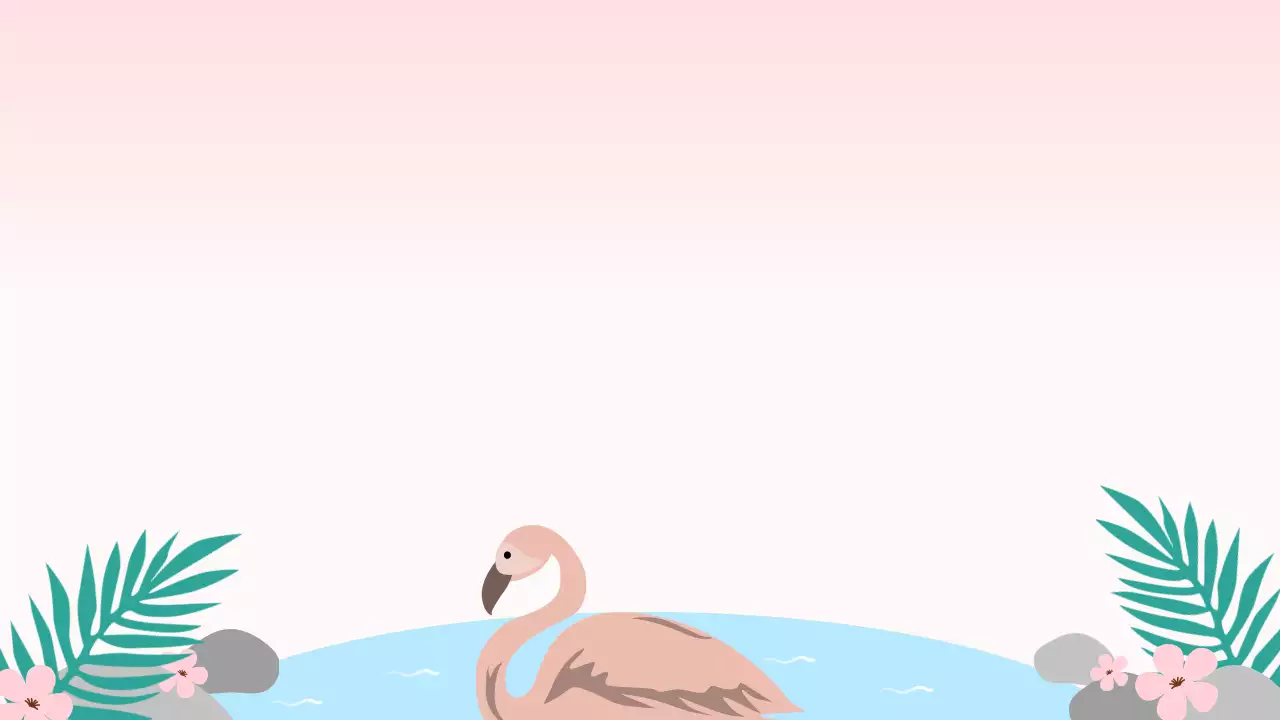 핑크 심플 자연 엽서