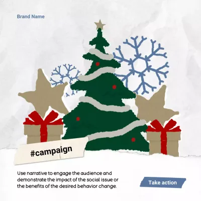 Green Festive Holiday Campaign Promotion Social Media Post