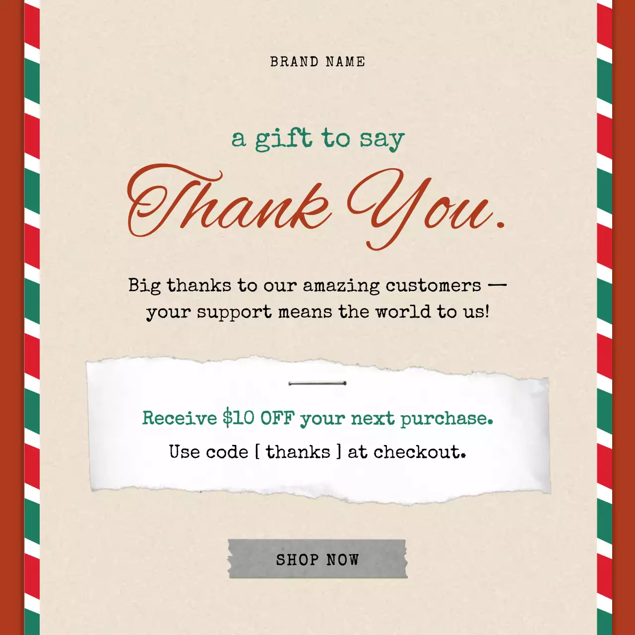 Classic Heartwarming Gift Promotion for Social Media