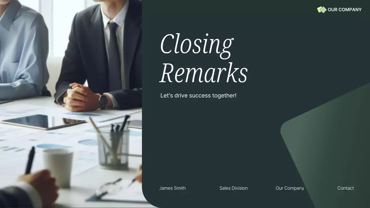 Green Professional Sales Presentation