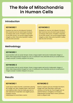 Green Modern Science Document Poster