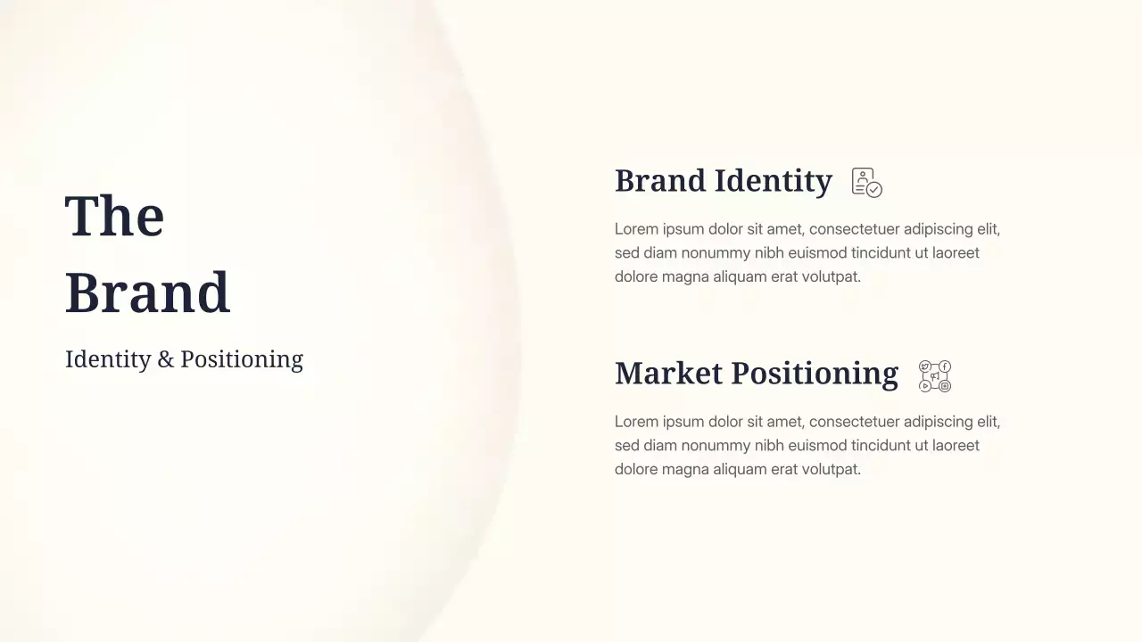 beige minimal marketing presentation