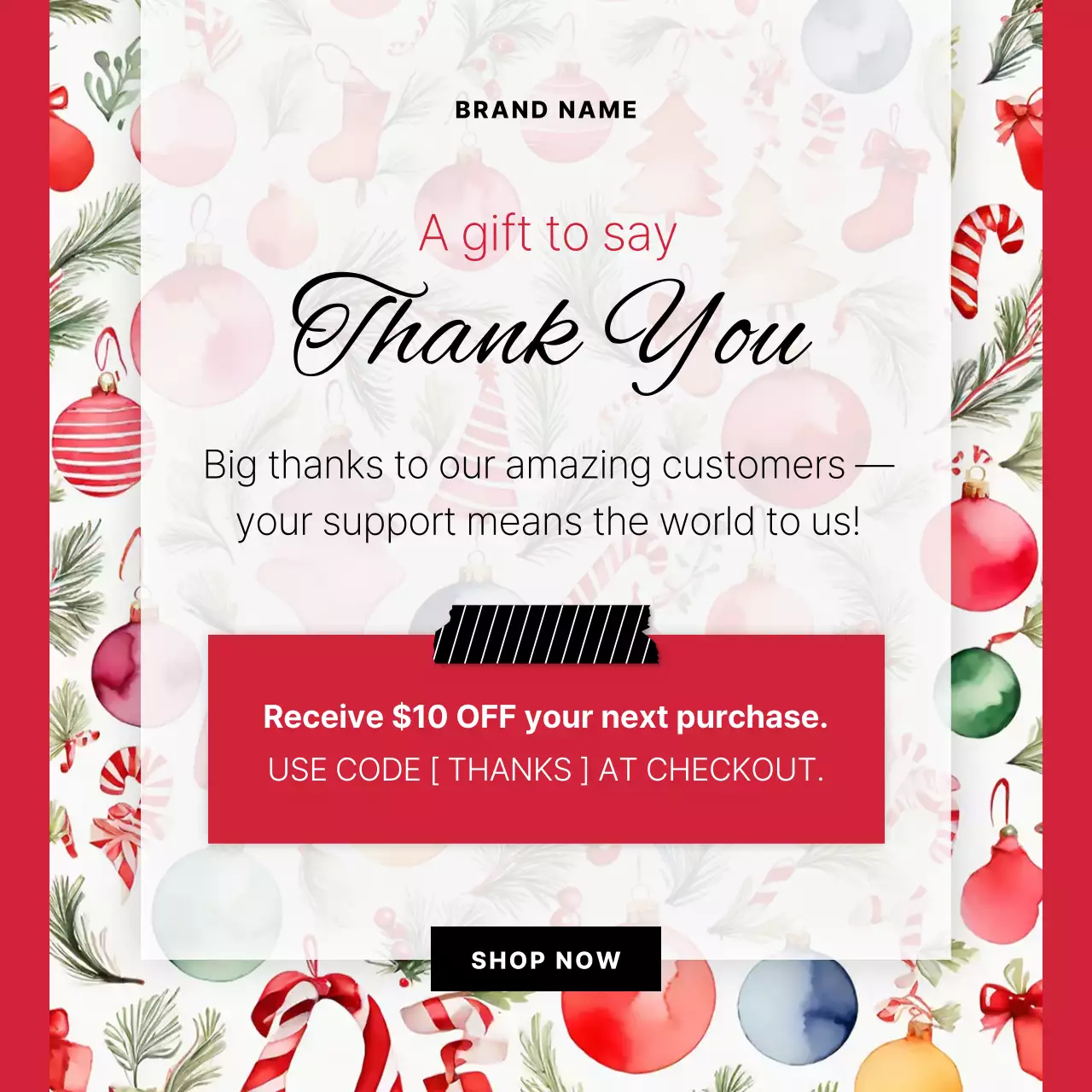 Illustrative Festive Christmas Promotion for Social media