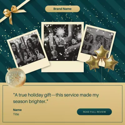 Gold Elegant New Year Quote Social Media Post