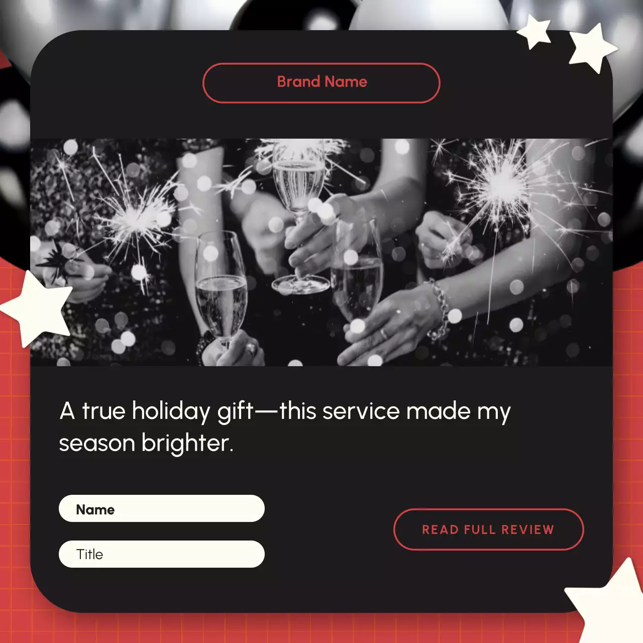 Black Elegant New Year Quote Social Media Post