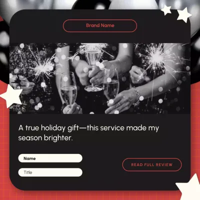 Black Elegant New Year Quote Social Media Post