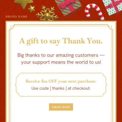 Classic Red Christmas Promotion for Social Media