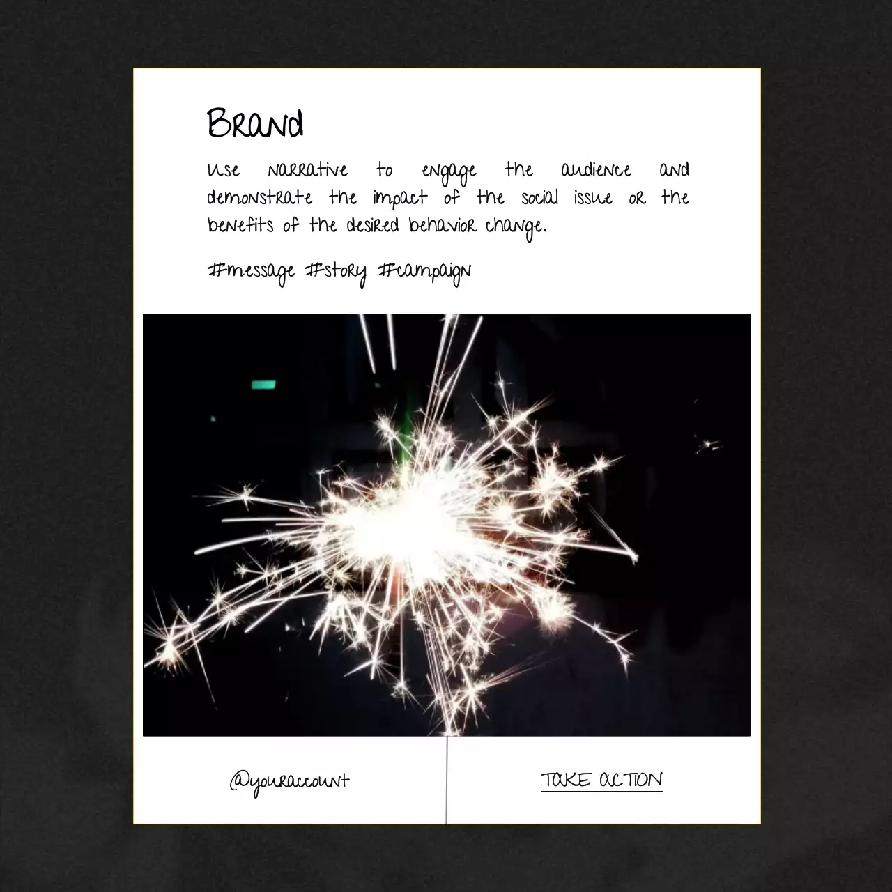 Black Modern Social Campaign Promotion Social Media Post