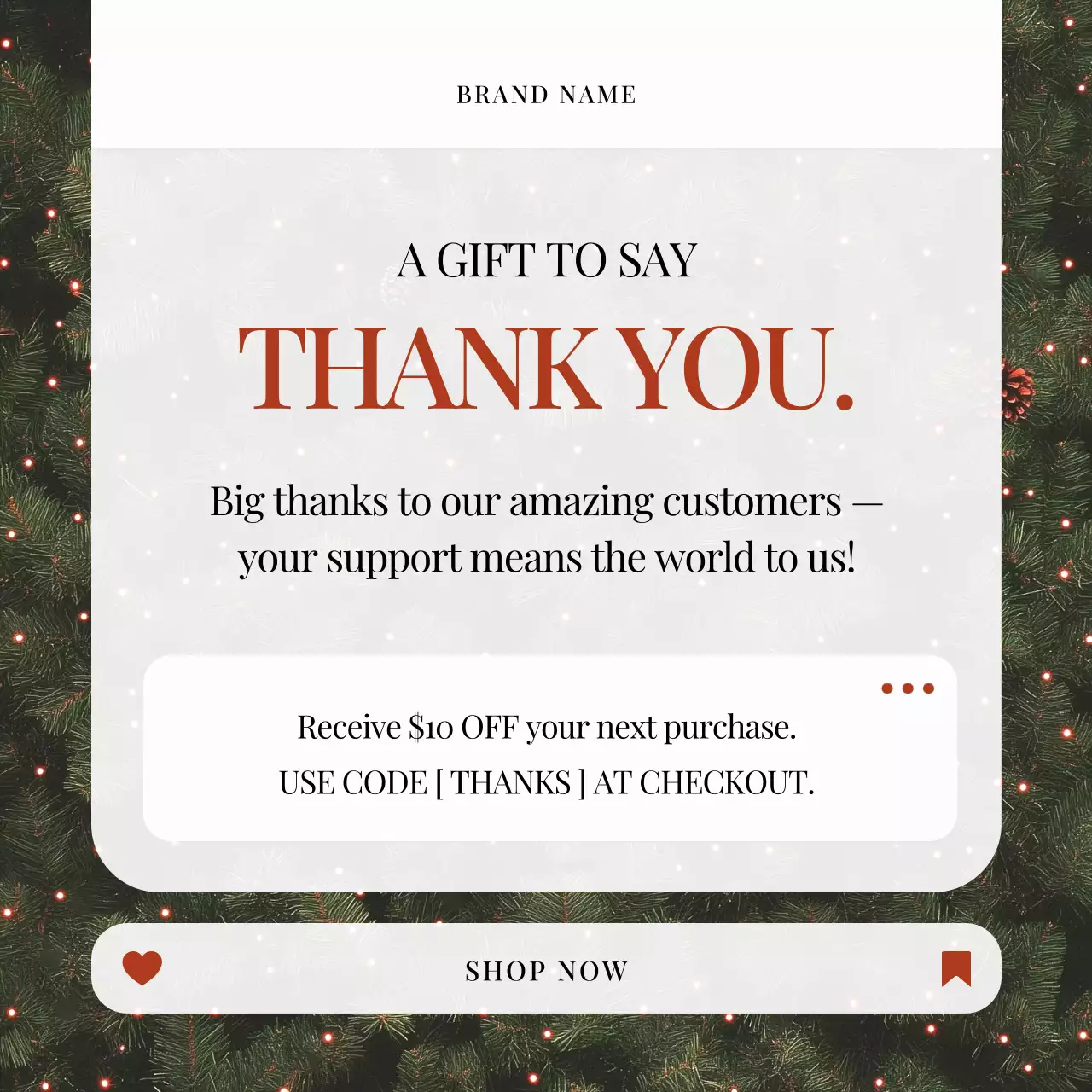 Modern Elegant Holiday Promotion for Social Media