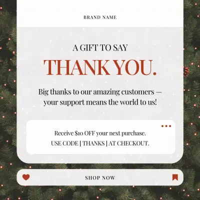 Modern Elegant Holiday Promotion for Social Media