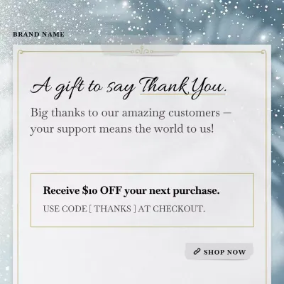 Elegant Winter Holiday Promotion for Social Media