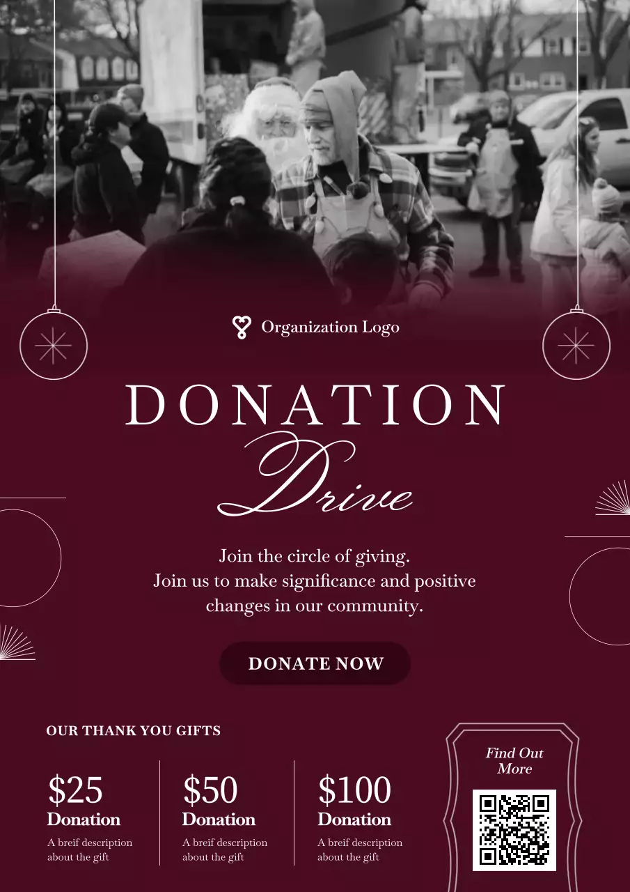 Wine Elegant Charity Promotion Poster