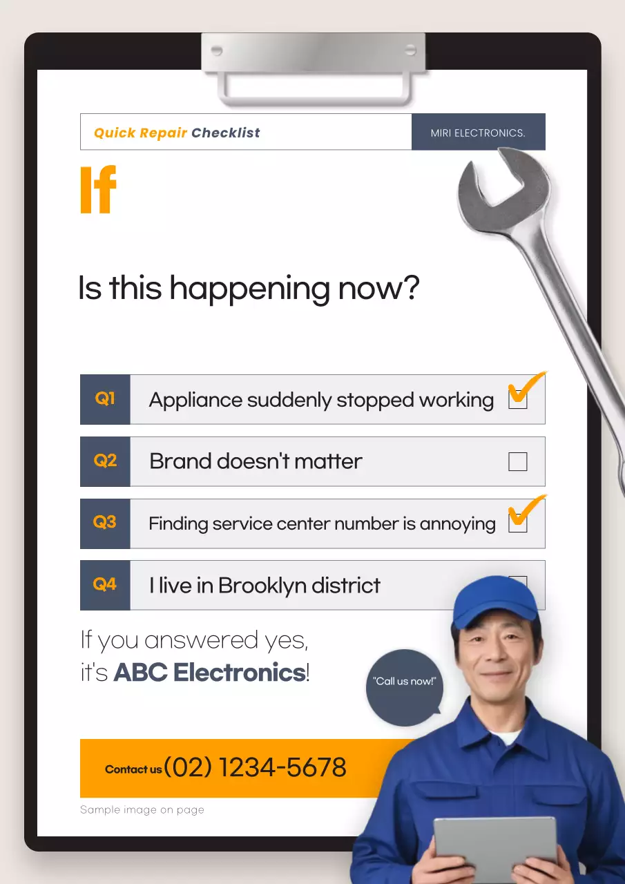 Anúncio da Orange Simple Electronics