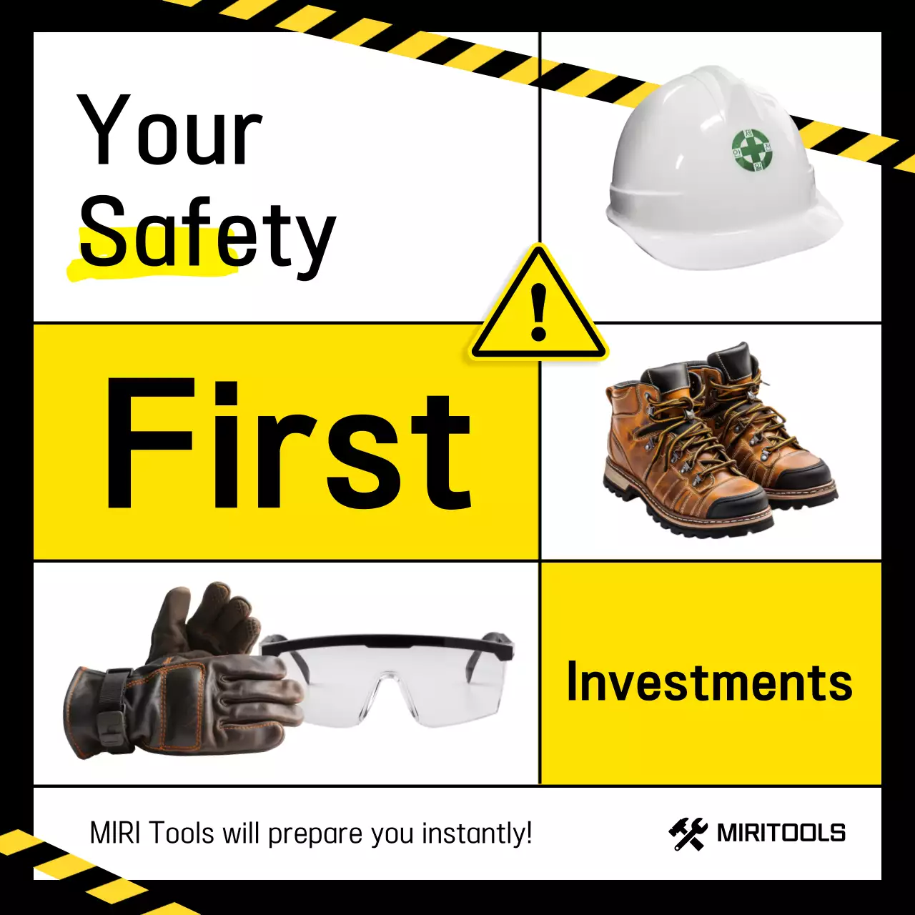 Yellow Simple Safety Campaign