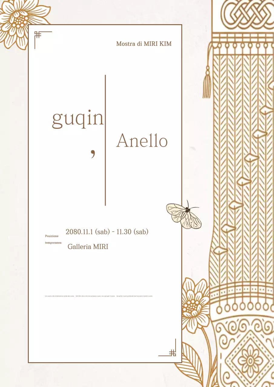 Promozione della mostra di strumenti musicali tradizionali coreani al Beige