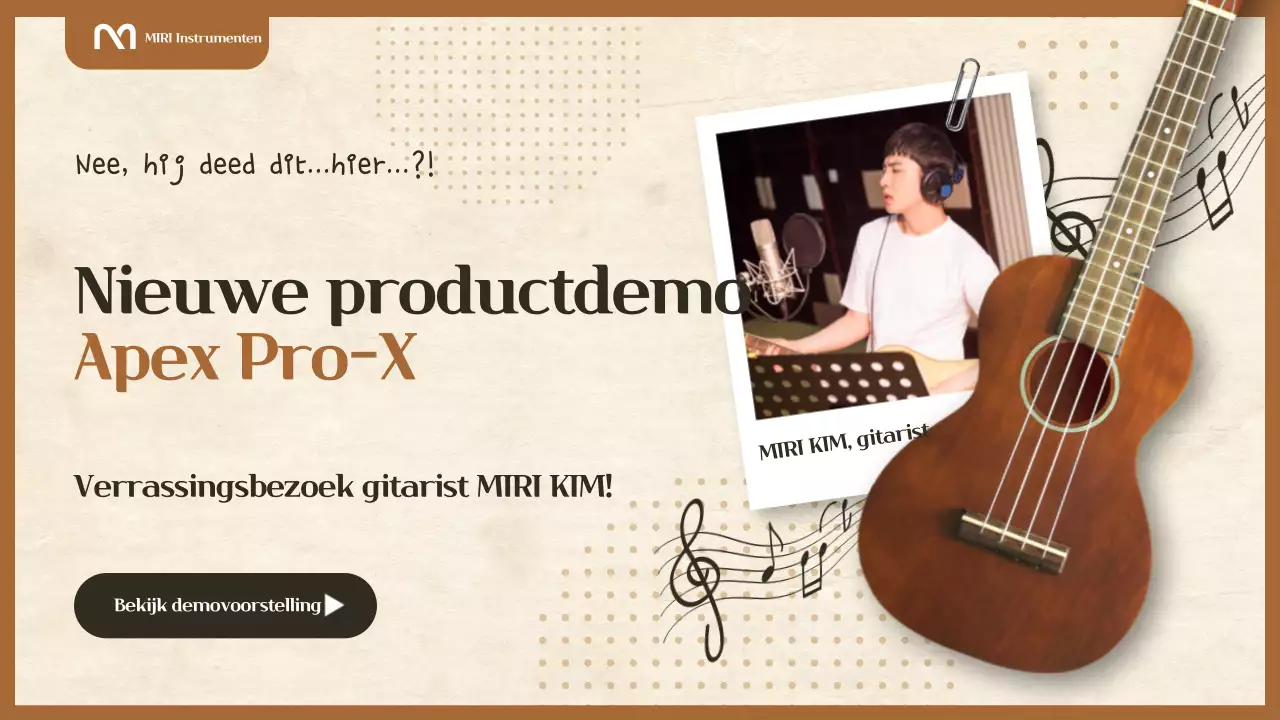 Promotie van bruine vintage muziekinstrumenten