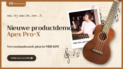Promotie van bruine vintage muziekinstrumenten