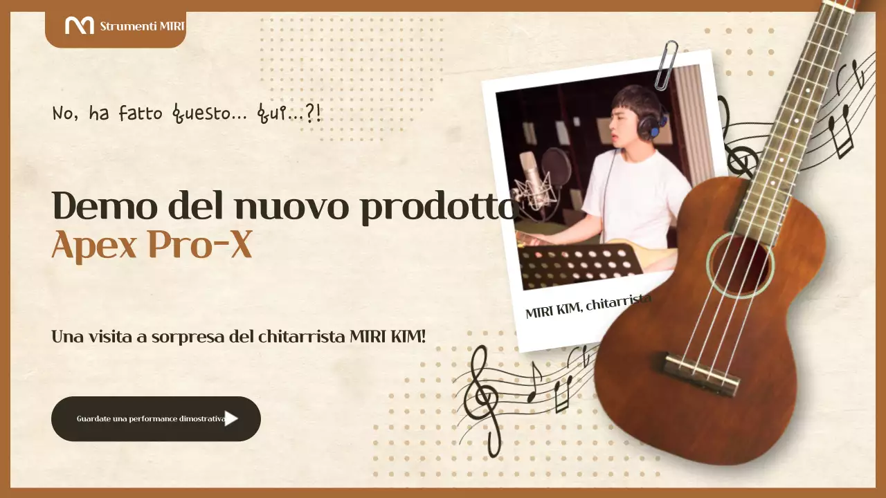 Promozione di strumenti musicali vintage marroni