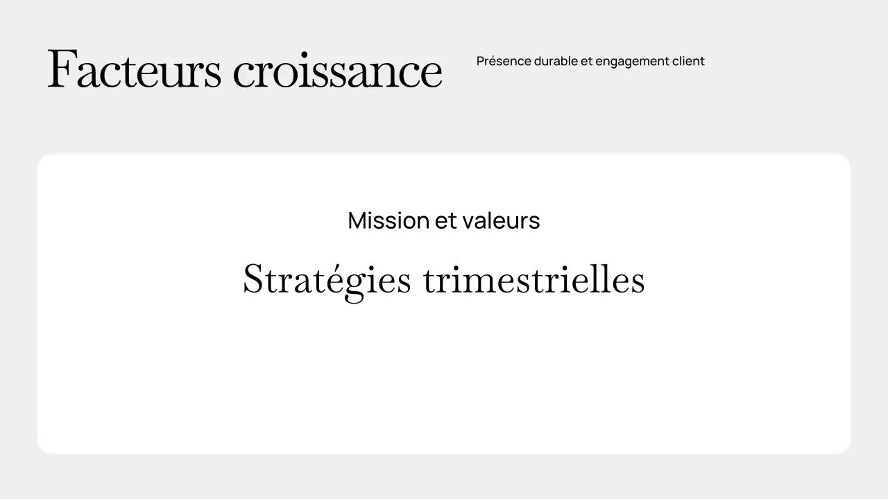 Présentation du plan d'affaires moderne Grey