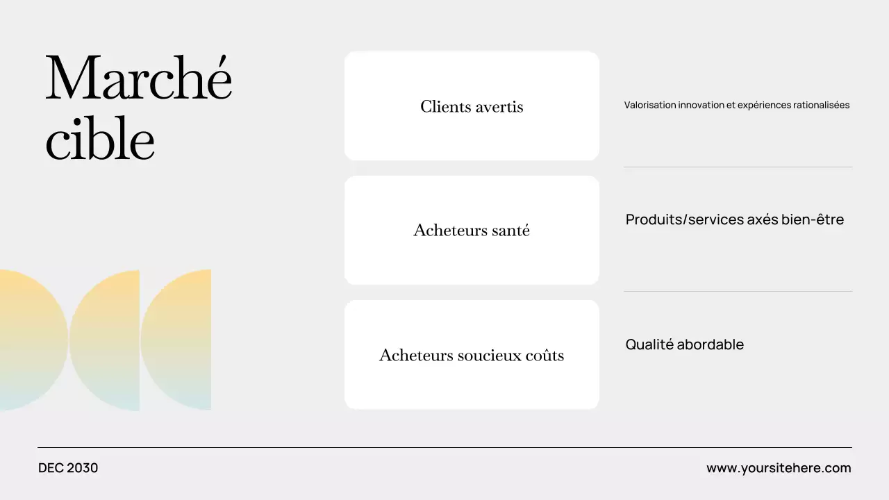 Présentation du plan d'affaires moderne Grey