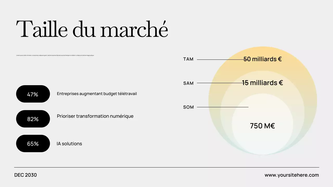 Présentation du plan d'affaires moderne Grey