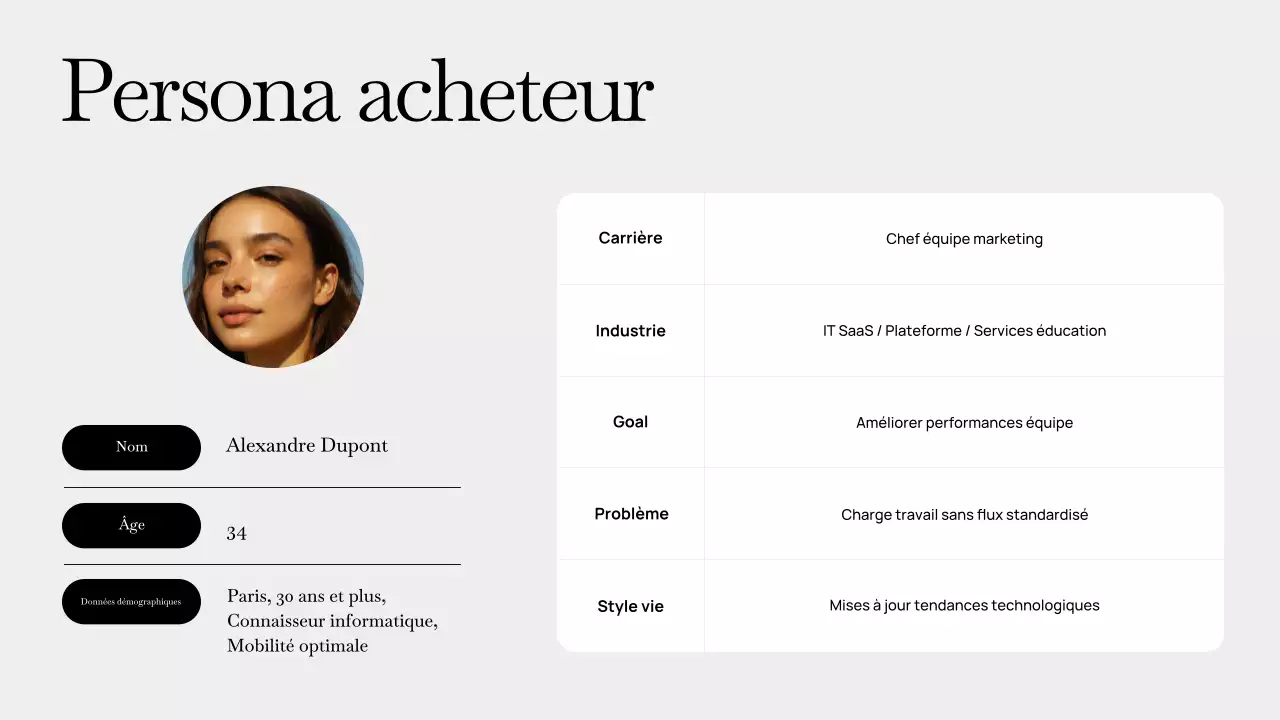 Présentation du plan d'affaires moderne Grey