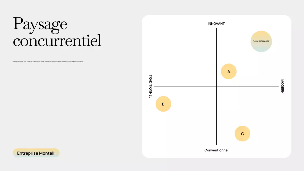 Présentation du plan d'affaires moderne Grey