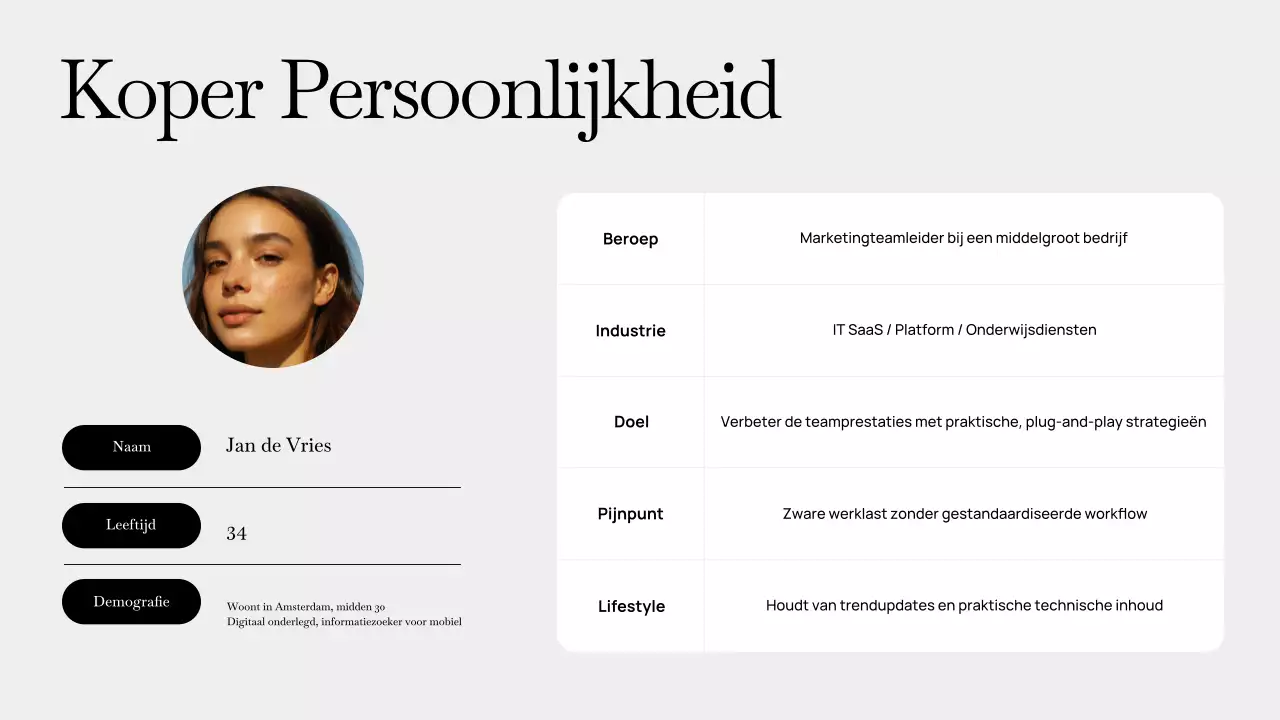 Grijze moderne bedrijfsplanpresentatie