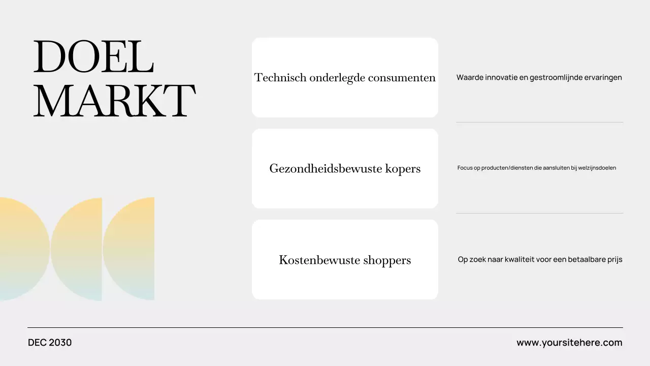 Grijze moderne bedrijfsplanpresentatie