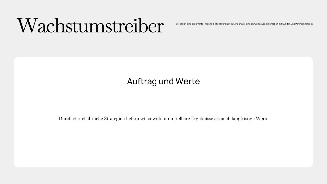 Präsentation des modernen Grey-Geschäftsplans