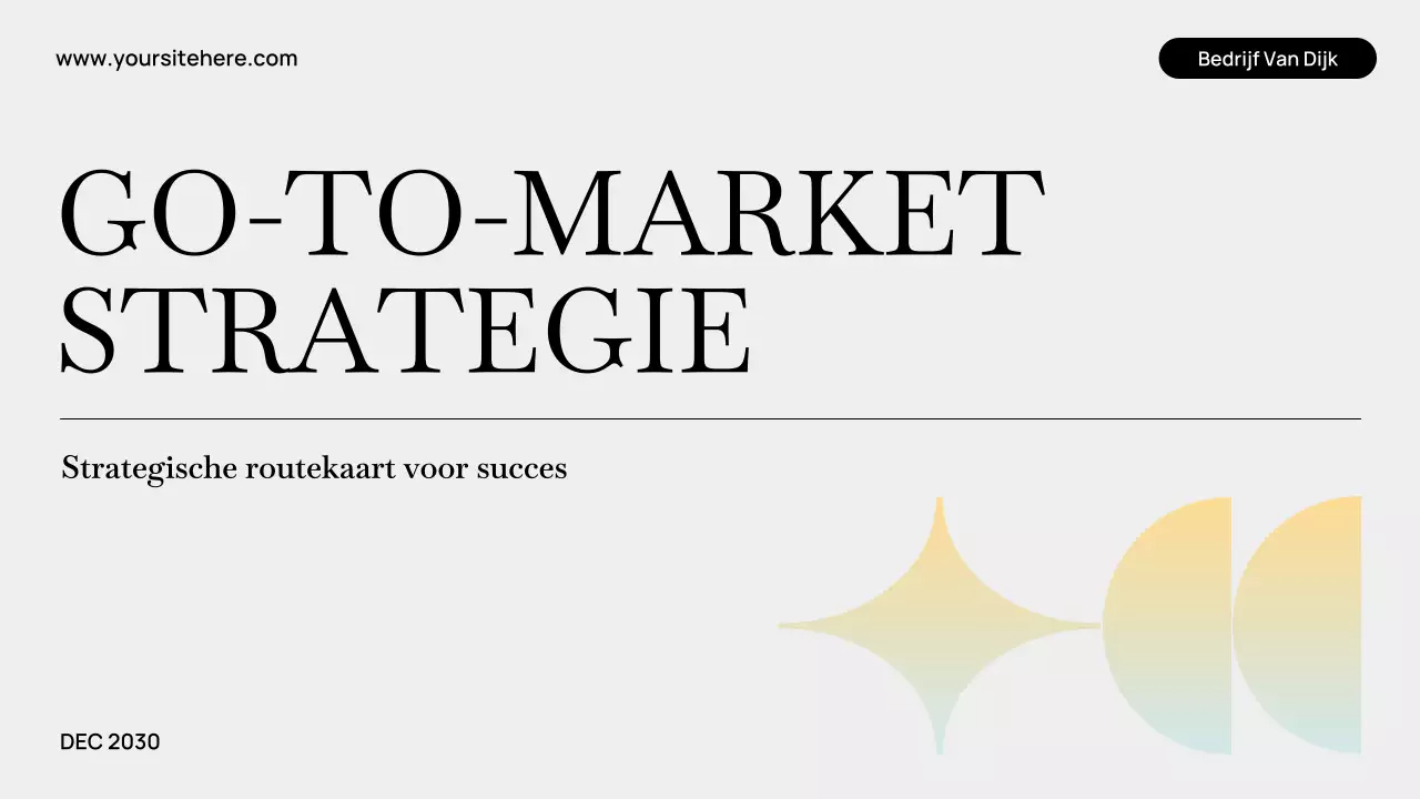 Grijze moderne bedrijfsplanpresentatie