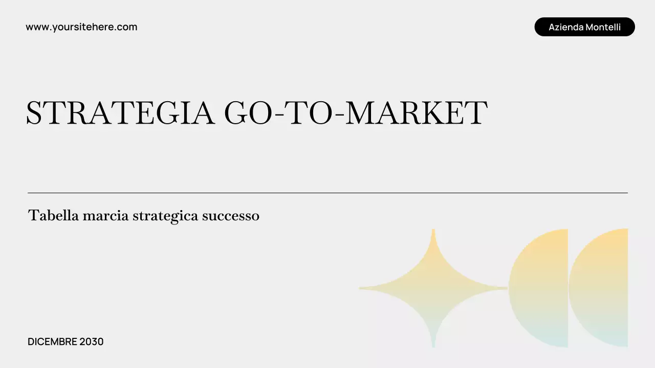 Presentazione del piano aziendale moderno grigio