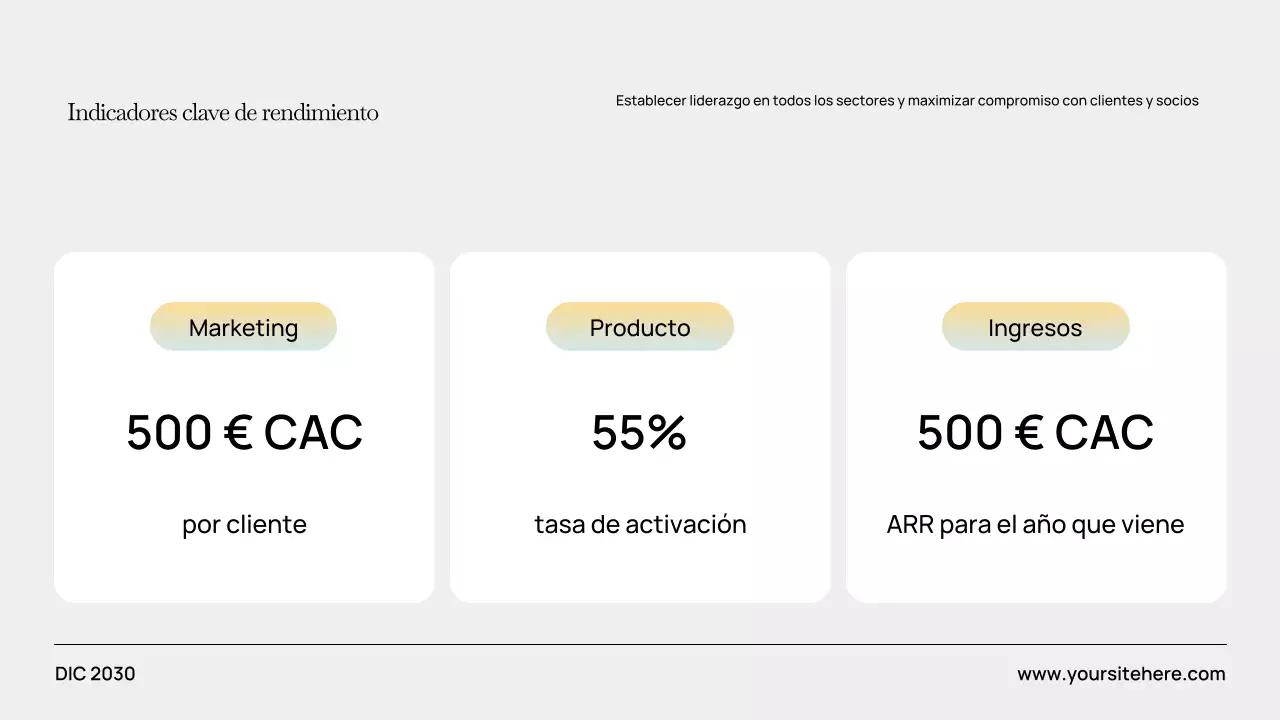 Presentación del plan de negocios moderno en gris