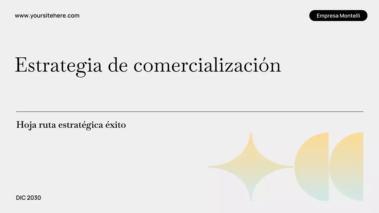 Presentación del plan de negocios moderno en gris