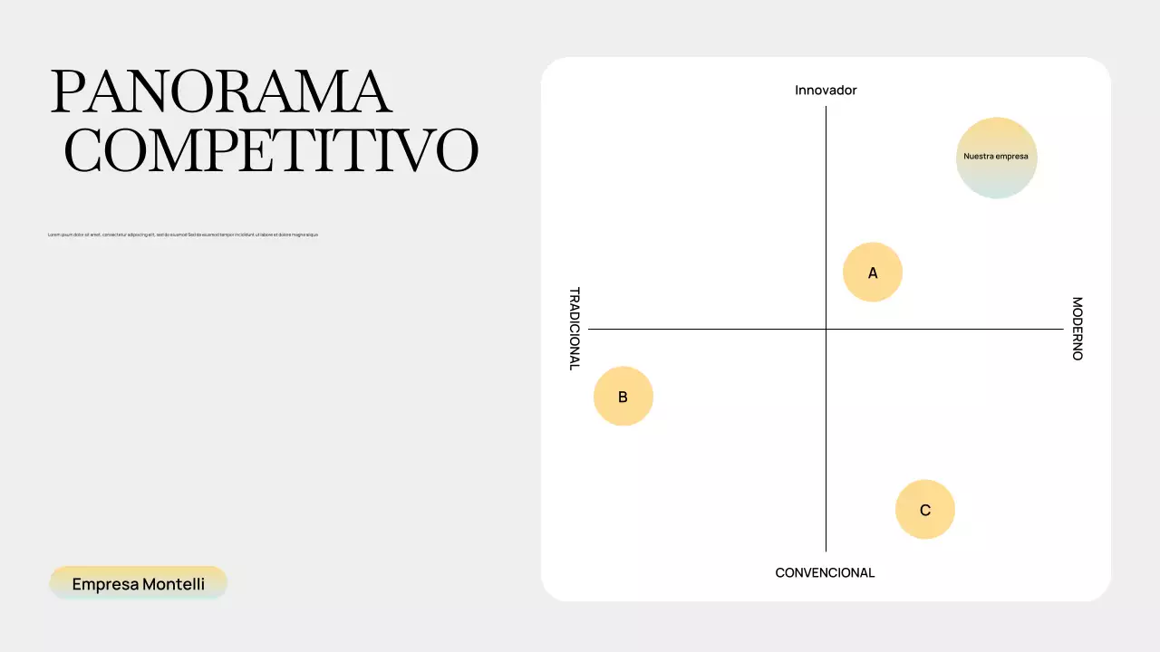Presentación del plan de negocios moderno en gris