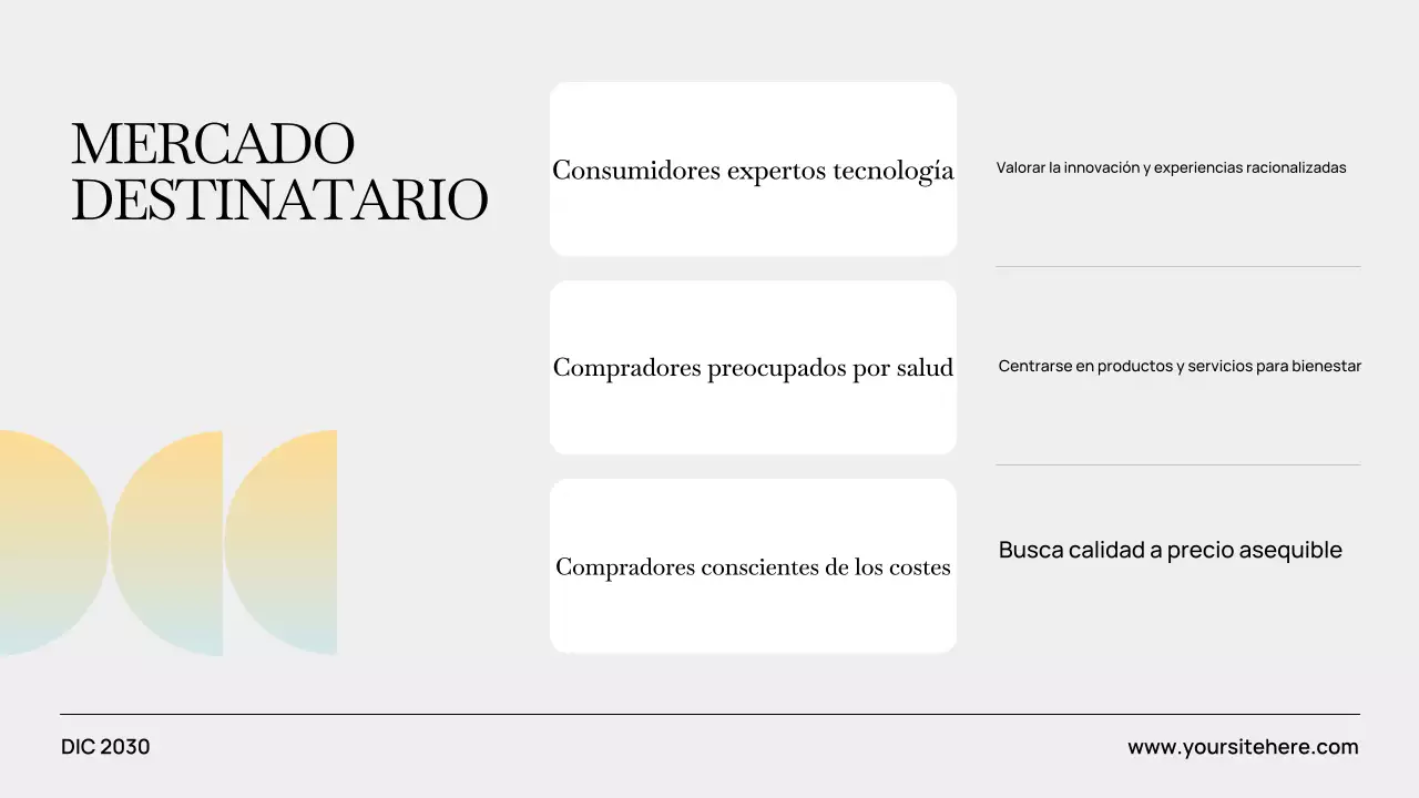 Presentación del plan de negocios moderno en gris