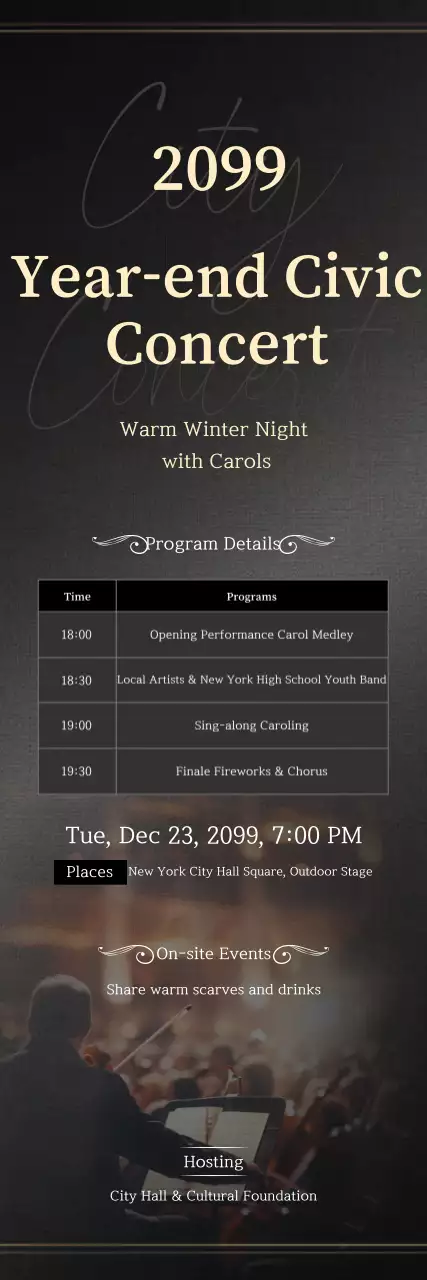 Evento de Concerto de Música Clássica Negra