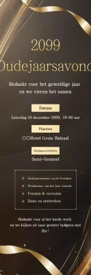 Uitnodiging voor een Black Luxury eindejaarsevenement