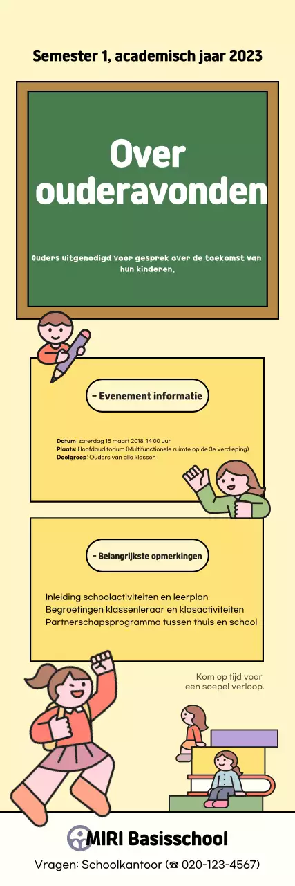 Informatie over het Yellow Baby School-evenement