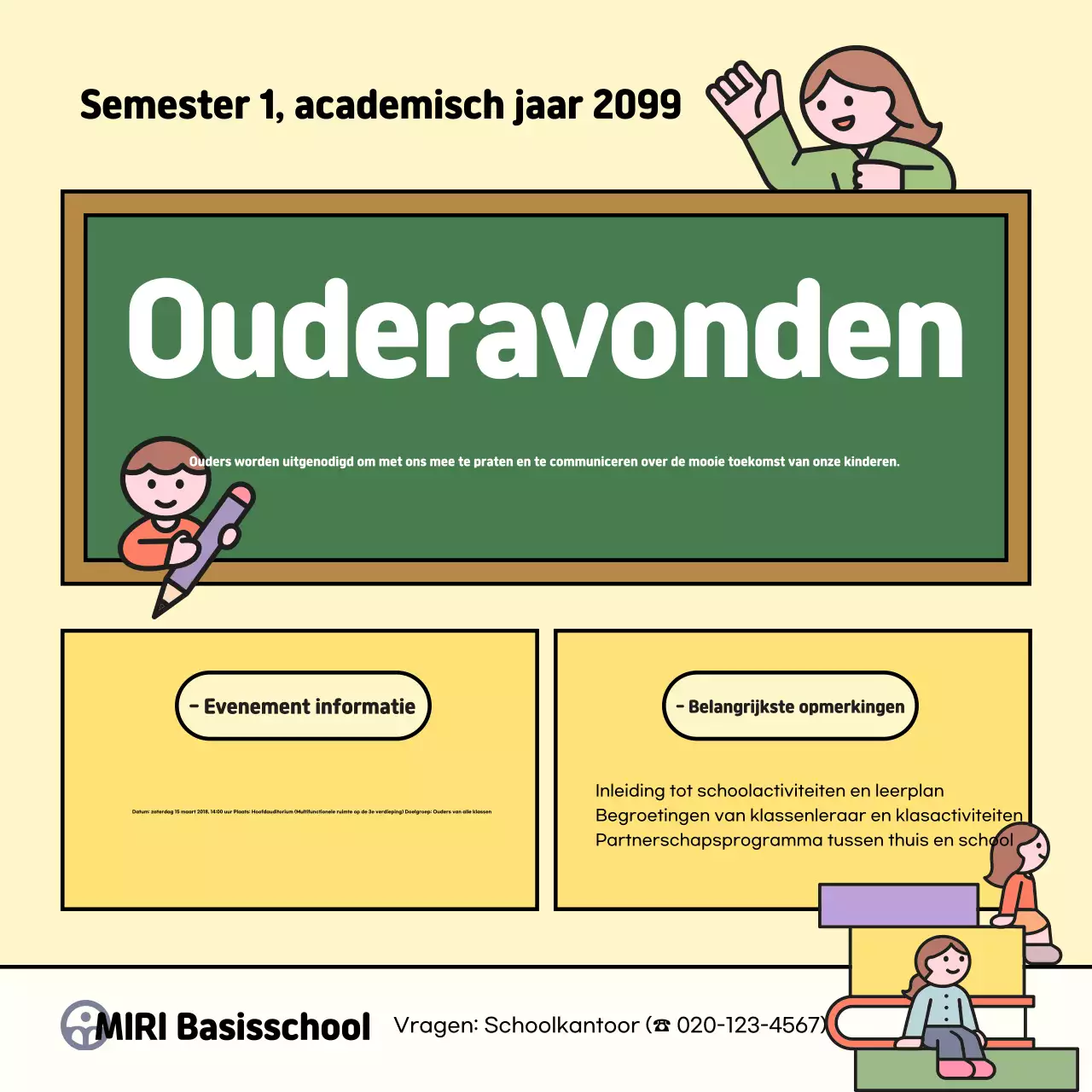 Informatie over het Yellow Baby School-evenement