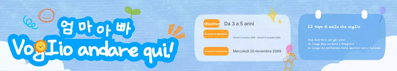 Reclutamento per l'asilo nido Sky Blue Baby