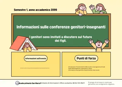 Informazioni sull'evento della Yellow Baby School